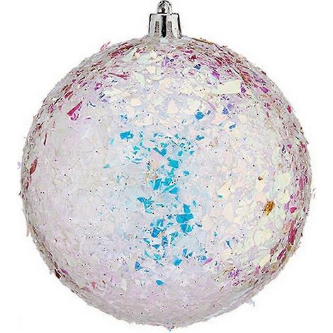 Boules de Noël Krist+ argentées 10 cm, lot de 6