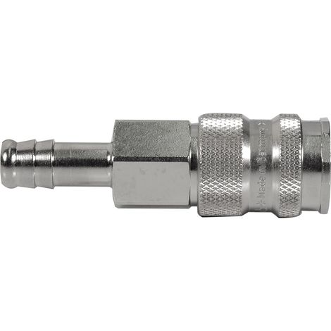 Raccord rapide pneumatique Legris, Tuyau cannelé vers Femelle, Mâle 1/8pouces ISO 6150 B, MIL en Laiton ( Prix pour 1 )
