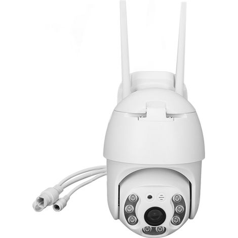 Caméra de sécurité intérieure/extérieure étanche IP66 avec éclairage LED, suivi automatique, caméra PTZ IP, prise UE 100-240 V (1/5)