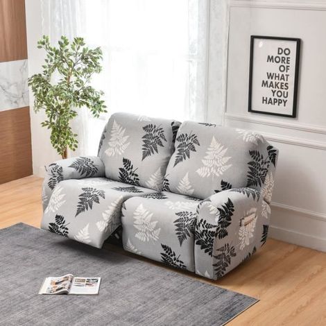 Housse de Fauteuil Relax 2 Places , WOVTE Housse De Fauteuil Inclinable à imprimé Housse De Canapé Chaise Inclinable I (1/4)