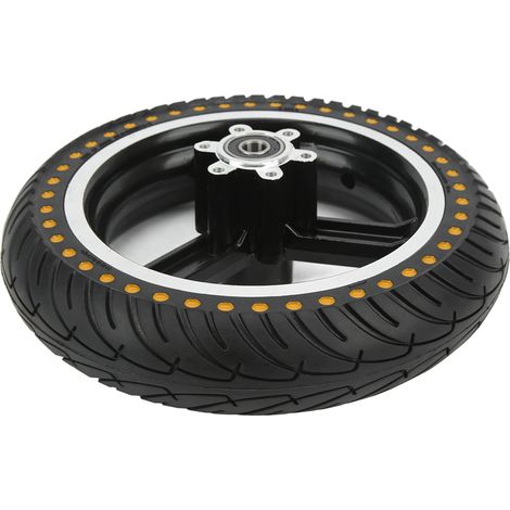 Pneu antidérapant en caoutchouc alvéolé pour trottinette électrique, roue de rechange Kugoo M4, jaune (1/5)