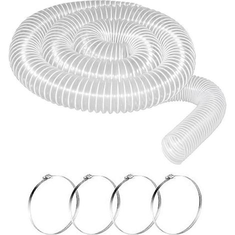 PVC Dust Collection Hose & 2 1/2In Ports 10Ft – Dust Collection Hose – PVC Fume Collection Hose pour Du (1/5)