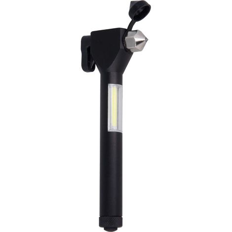 Linterna led de emergencia forever light con rompeventanas y cortador de cinturon de seguridad