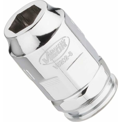 VIGOR Steckschlüssel-Einsatz superflach V5202-6 Vierkant hohl 6,3 mm (1/4 Zoll) Außen-Sechskant Profil 6 (1/5)