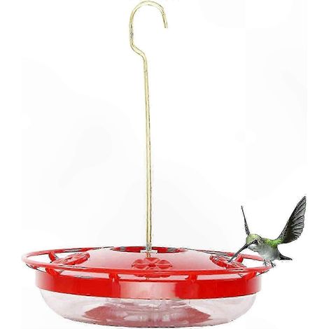 Vogelfutterhaus mit floralem Design, 5 Öffnungen, 473 ml Fassungsvermögen, für den Garten im Freien, zum Aufhängen mit Haken, wetterfest, ideal zum Anlocken von Wildvögeln, 1 Stück, elegante Ausführun (1/5)
