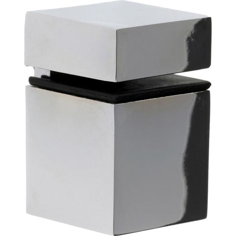 Soporte Regulable para Baldas de Cristal y Madera  Fabricado en Zamak  Acabado en Cromo Brillo  Para Baldas con Espesores de 3-19 mm  Medidas 304730 mm  Sistema de Fijación Atornillado  2 Unidades -