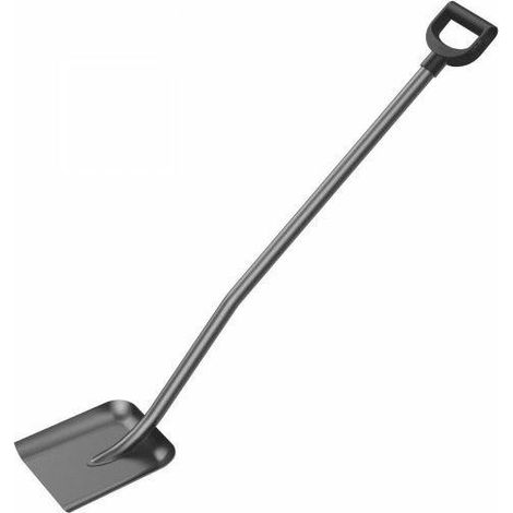 Pala Cubo Cellfast C40-254, para recoger y verter materiales a granel, mango ergonómico, cabezal de acero al boro templado, 23 cm de ancho, 2 kg de peso, 121 cm de longitud