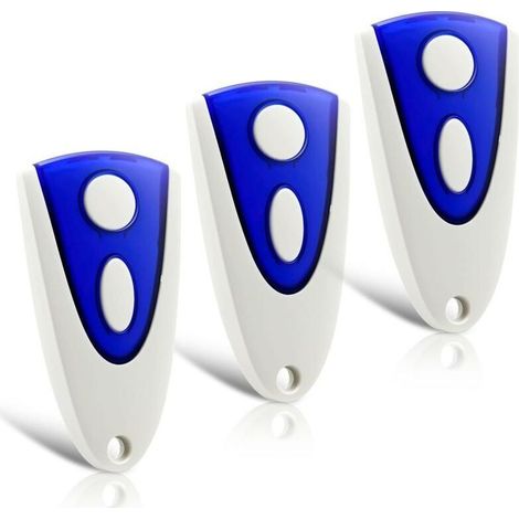 Lot de 3 pièces de rechange pour émetteur manuel Novotron 502, ouvre-porte de garage 433,92 MHz, 2 canaux, compatible avec l'émetteur manuel Novoferm 502 MAX43-2, Novotron 512 MIX43-2 (1/5)