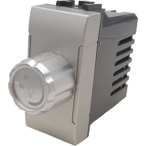 Interruttori prese pulsanti frutti compatibili Bticino Living light Tech international e air grigio argento silver Dimmer