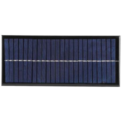 Panneau solaire 2,5 W 12 V en silicone polycristallin, module de charge solaire d'extérieur pour chargement de téléphone, design compact (1/4)