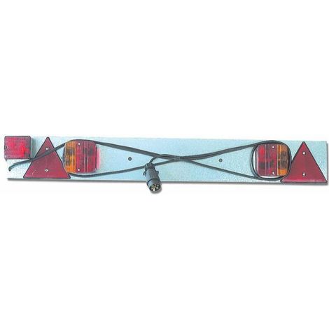 Sodise – Rampe d'éclairage arrière LED 12V pour remorque – Triangle – Plaque d'immatriculation – Éclairage haute visibilité