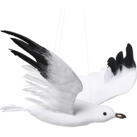 Ornement de Plafond de Mouette en Mousse Design Rustique Côtier, Décor Suspendu pour Mariage et Intérieur (1/5)
