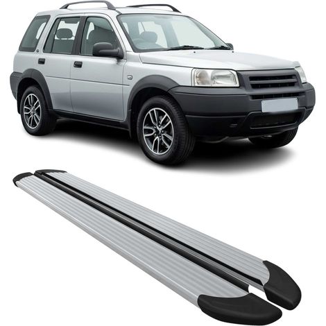 Marchepieds Latéraux Compatible avec Land Rover Freelander 1997-2006 Aluminium Argent 2Pcs (1/5)
