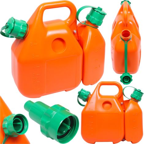 Kanister Kombikanister 6L + 2,5L POUR CARBURANT ET HUILE pourscie mécanique tronçonneuse (1/5)