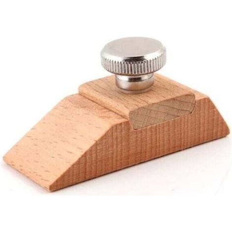 Generic Cale à Poncer en Bois, Fait à Main Cuir Artisanat Abrasif - Cuir Polissage Outil - DIY Bord Meulage Outil (1/5)