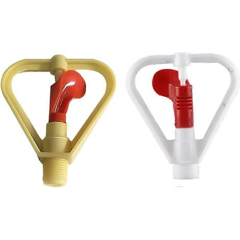 Ensemble de 2 têtes d'arrosage automatiques en plastique pour jardin (1/5)