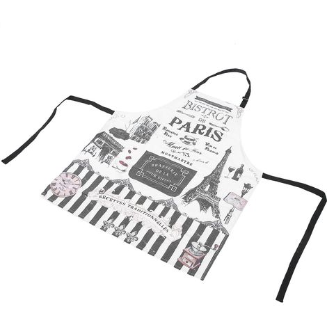 Tablier de cuisine tendance et anti-taches sans manches en tissu, accessoire de cuisine, 10 (1/5)