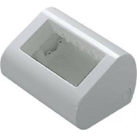 Gewiss portafrutto da tavolo 4 posti plancia autoportante da tavolo e parete  bianco system gw24018 (1/3)