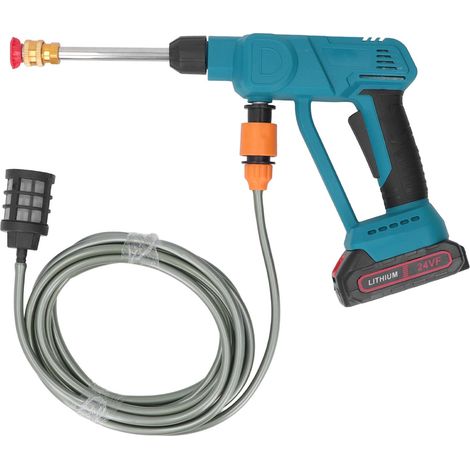 Nettoyeur haute pression sans fil à batterie, pistolet de lavage auto portable mains libres, buse 6 en 1, chargeur 100-240V prise UE (1/5)
