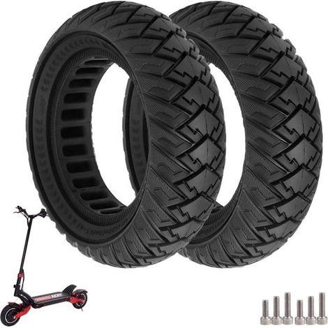 10 X 3/255 X 80 (80/65-6) Pneu Plein, 10 Pouces Pneus De Remplacement Pour Joyor Y8-S/Kukirin G2 Max/Kugoo M4 Pro Trottinette-Noir (1/5)