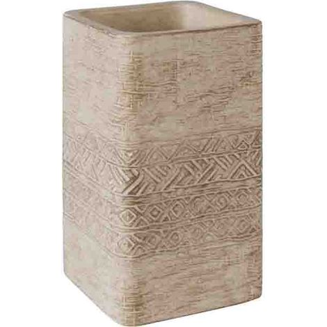 Bicchiere porta spazzolini in cemento - serie ramses (1/3)