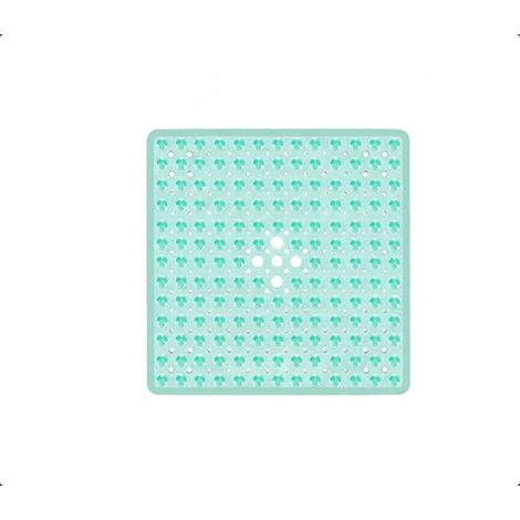 Tapis de Bain carré antidérapant à ventouses Durable et élégant Tapis de Douche antidérapant Design Moderne Ventouses de qualité Lavable en (1/5)