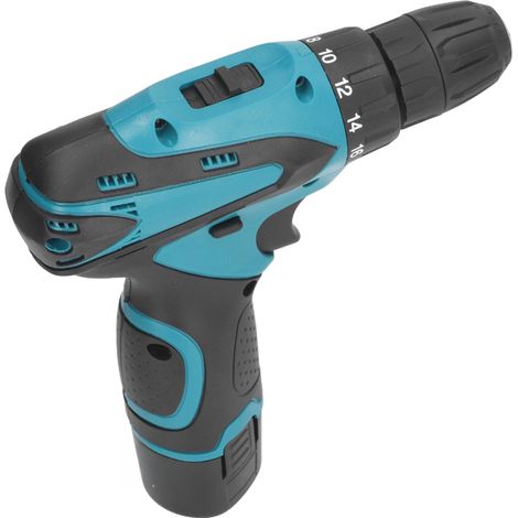 Perceuse-visseuse sans fil compacte 12 V avec 2 batteries et chargeur, couple de torsion de 350 po-lb, mandrin de 3/8 po, 2 vitesses (1/5)