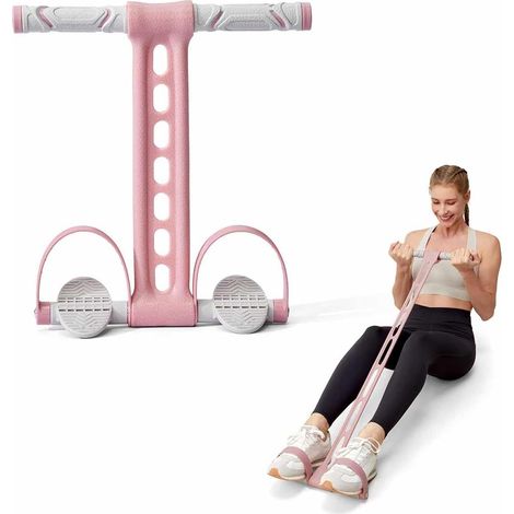 Bande de résistance multifonctionnelle avec pédale pour abdominaux, jambes et bras. (1/5)