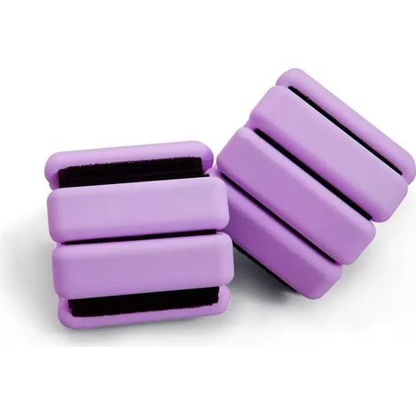Ensemble de 2 poids de 2 lb pour poignets et chevilles, réglables et portables, pour l'exercice.