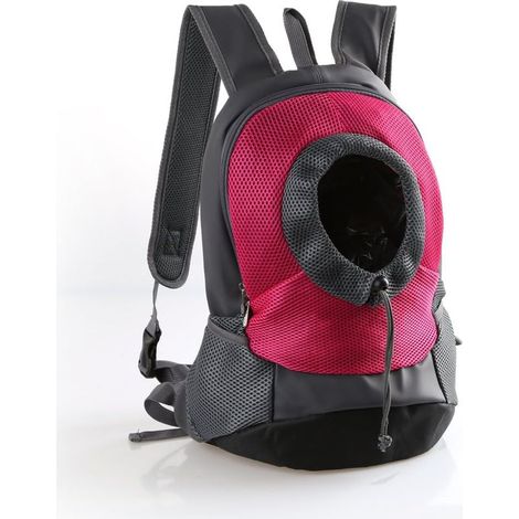 Sac à Dos Respirant Confortable pour Animaux de Compagnie pour Faire du vélo, Faire de la randonnée, Voyager, Faire du Shopping (L Size, Rose)-Fei Yu (1/5)