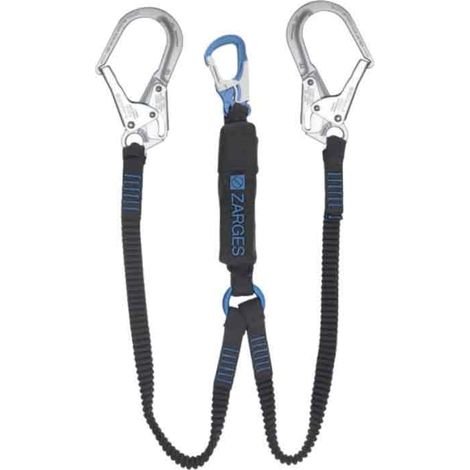 Zarges Fall Protection doppeltes Verbindungsmittel Axic-Y Stahl Gerüsthaken Snap hook