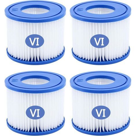 Set of 4 Type VI spa filters compatible with 90352E, 58323 and 90427E, replacement accessories for above-ground pools (1/4)