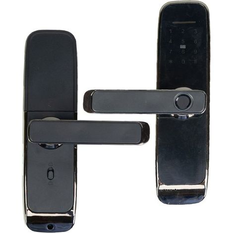 Serrure smart - PNI SafeHome PTY101L - ouverture latérale gauche - empreinte digitale, code, carte - App Tuya (1/4)