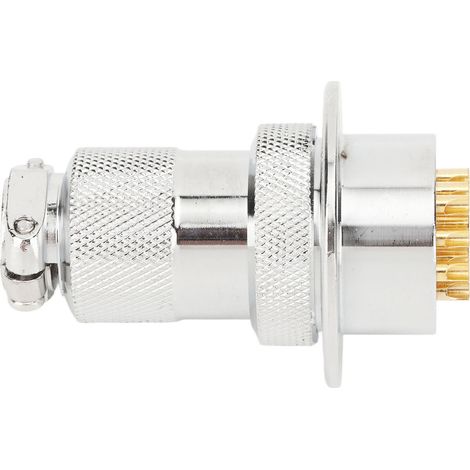 Connecteur aviation à bride ronde 14 broches de 30 mm (prise et fiche) (1/5)