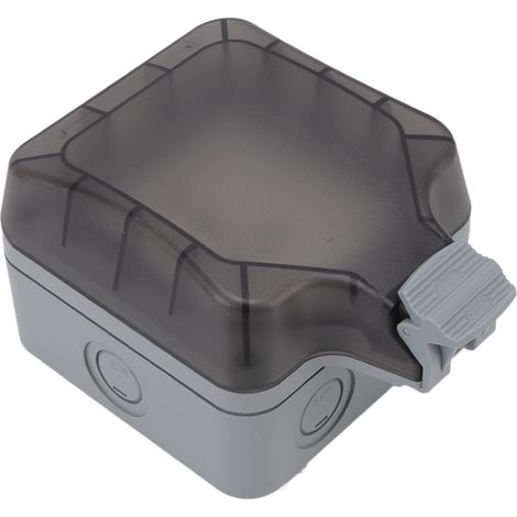 Wasserdichte Außensteckdose IP66 16A, wetterfest, Außenschalterdose, für Balkon, Garten, Rasen, EU-Standard 250V, 1 Steckdose, mehrere Löcher für 3-polige Stecker (1/5)