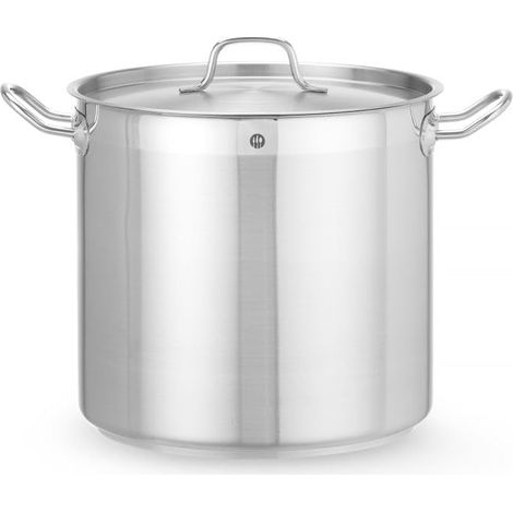 Marmite, haute, couvercle avec trous de vapeur, pot de cuisson, casserole, braisière, faitout, convient à toutes les sources de chaleur, lavable au lave-vaisselle, 16L, ø280x(H)260mm, inox