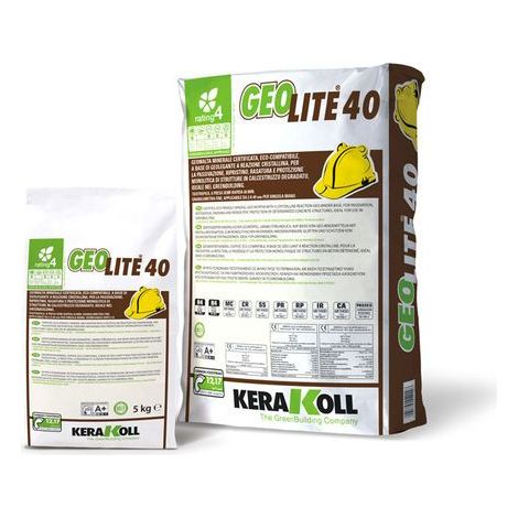 Kerakoll GEOLITE 40 malta ripristino rasatura protezione calcestruzzo 5KG (1/2)
