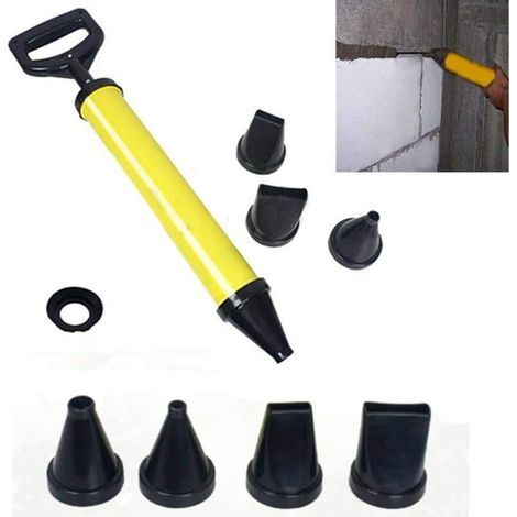 Pistolet à coulis mortier presse à mortier seringue à mortier pompe à mortier + 4 accessoires de buse (1/5)