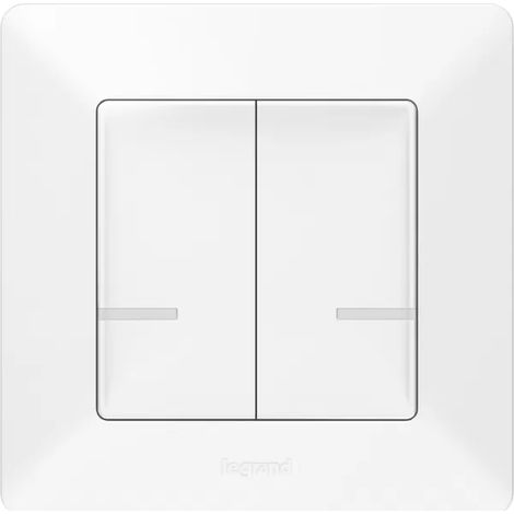 Legrand VALENA LIFE S NETATMO BEZDRÔTOVÝ SPÍNAČ 2 - NÁSOBNÝ BIELY (1/2)