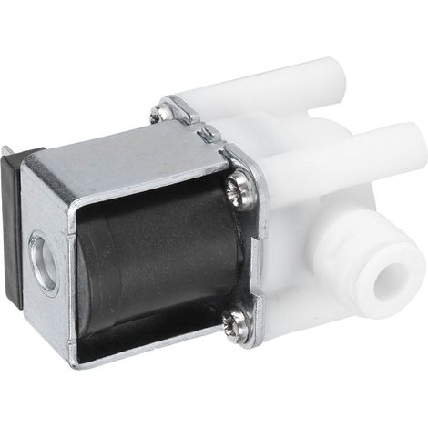 Électrovanne d'entrée en acier inoxydable DC12V normalement fermée, robuste et durable, interrupteur de débit d'entrée d'eau/air. (1/5)