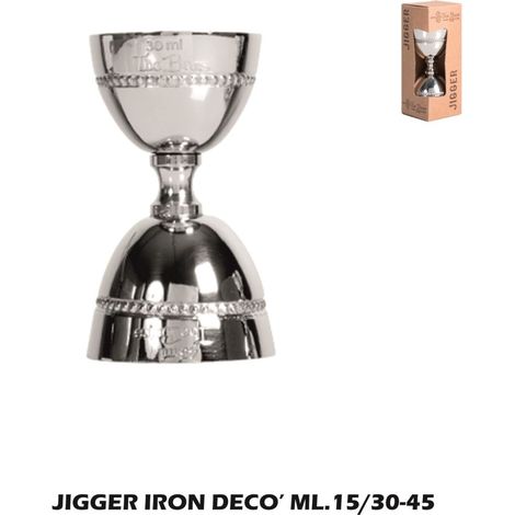 Jigger Decò professionale The Bars 15 - 30 - 45 ml