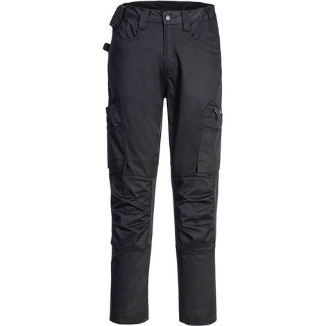 Arbeitshose Wx2 Eco Stretch - 28 - Schwarz - Portwest