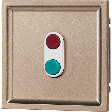 Interrupteur rouge-vert mural standard européen doré série Z PC ignifuge 16A 250V 13 × 9 × 10 cm – Livraison gratuite