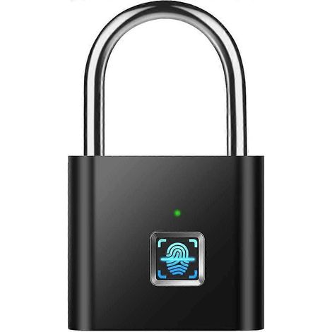 Mini cadenas intelligent à empreinte digitale, chargement USB, biométrique, haute sécurité (1/4)