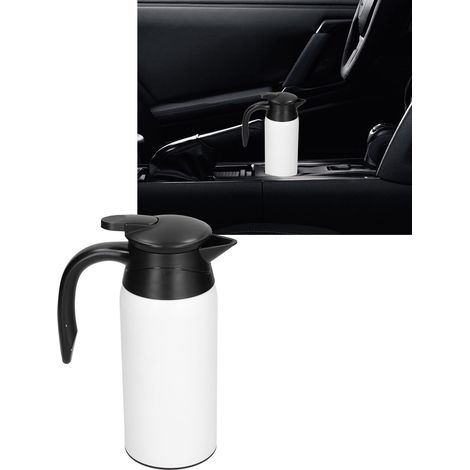 Bouilloire électrique 800 ml avec base, grande capacité, portable et isolée, couleur ivoire et blanc. (1/5)