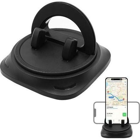 1Pcs Support Téléphone Voiture pour Tableau de Bord Rotatif à 360 ° en Universel Support Portable Voiture Porte Telephone Voiture Silicone Antidérapant pour pour iPhone Smartphones (1/5)