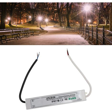 Alimentation à découpage étanche IP67 pour rubans LED 24 V, caissons lumineux, spots encastrés de surveillance, projecteurs muraux, driver LED 85-264VLPV-20W-24V 0,84 A (1/5)