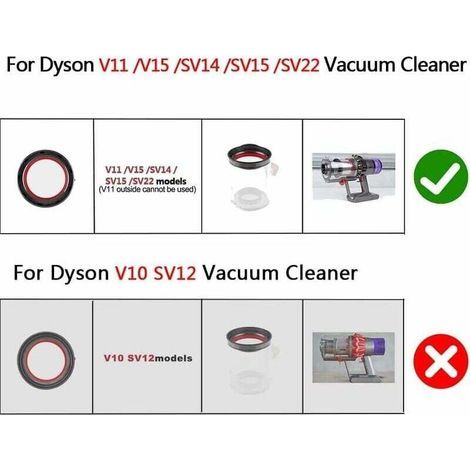 Joint d'étanchéité pour Dyson V11, joint de rechange pour aspirateur Dyson V11, joint fixe pour le couvercle du bac à poussière de l'aspirateur Dyson V11 (1/4)