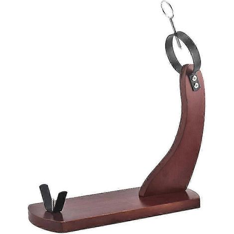Support à jambon pour découper et trancher, porte-jambon pratique, stable et robuste - 43,00 x 38,00 x 14,20 cm - Voir image (1/2)