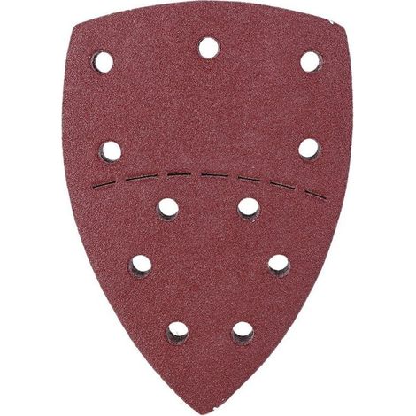 Jeffergarden Ensemble de 60 papiers de verre pour souris, papiers de verre indépendants pour paume, 140 x 140 x 100 mm, 11 trous, grain 80